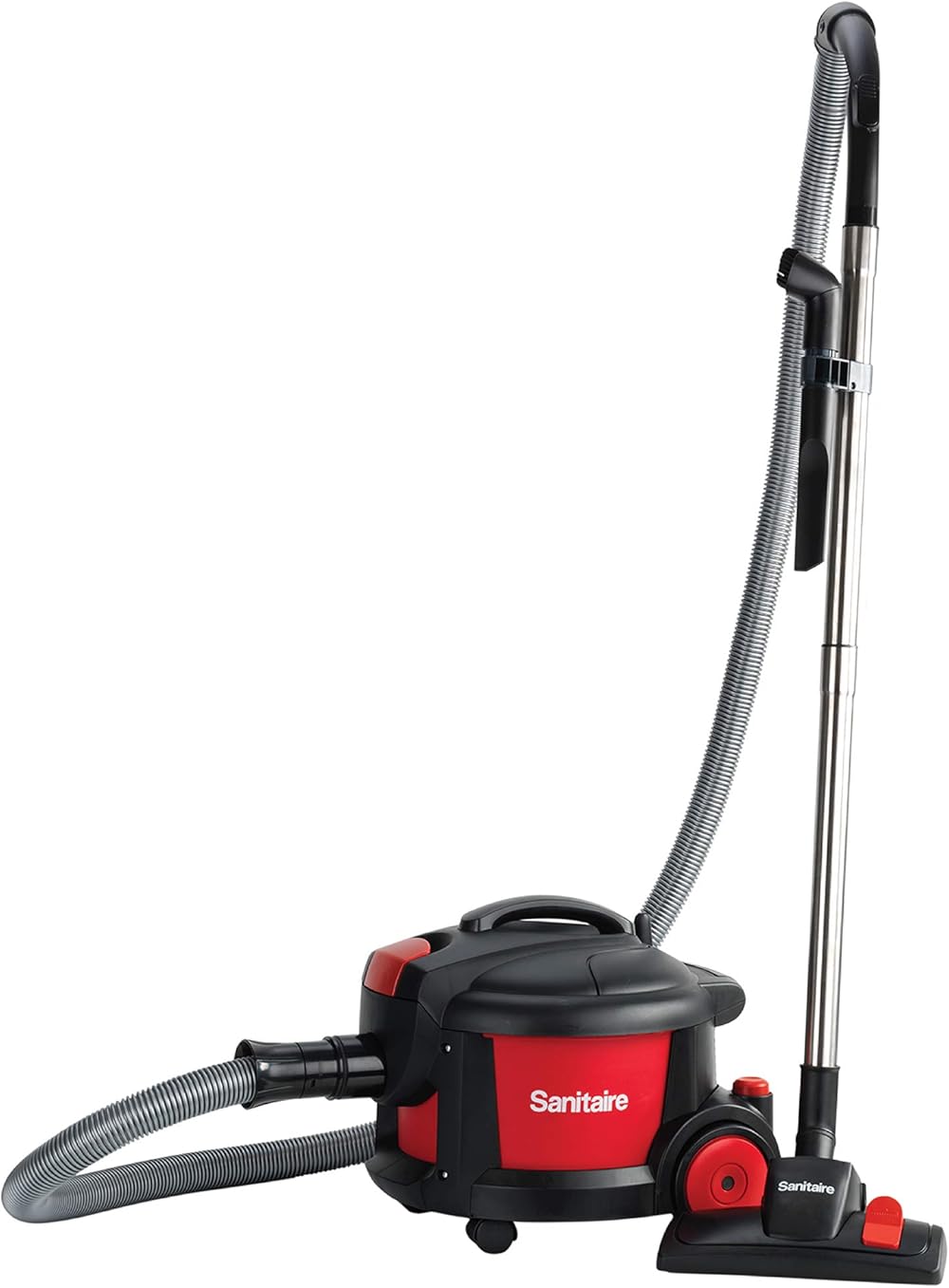 Sanitaire SC3700A Quiet Clean Canister Vacuum, Red/Black, 9.0 Amp, 11