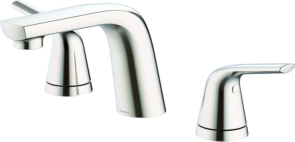 Gerber Plumbing Lemora Widespread Lavatory Faucet with Metal Touch-Down Drain