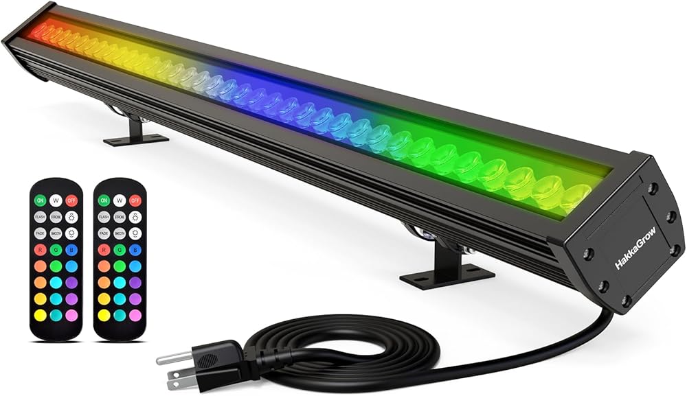 144W LED Wall Washer Light with RF Remote, 40