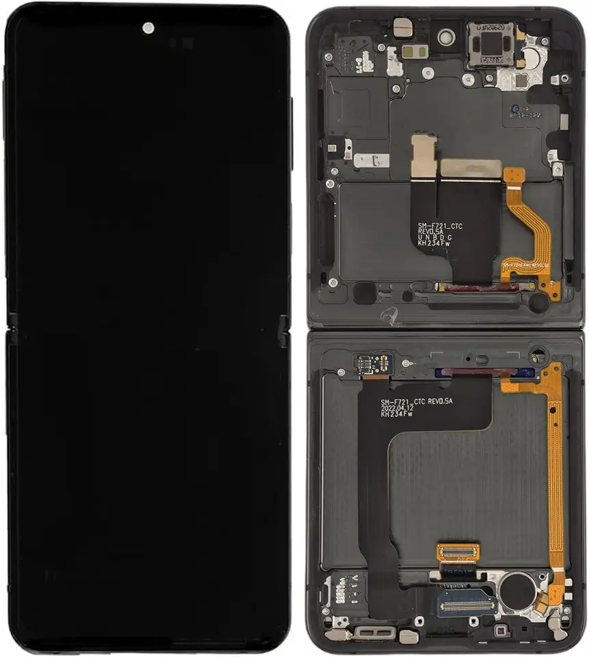 Screen Replacement for Samsung Z Plip 3 Screen Replacement for Samsung Z Plip 3 5G SM-F711U F711W LCD Display Touch Digitizer Assembly with Tools 6.7 Inch Black with Frame