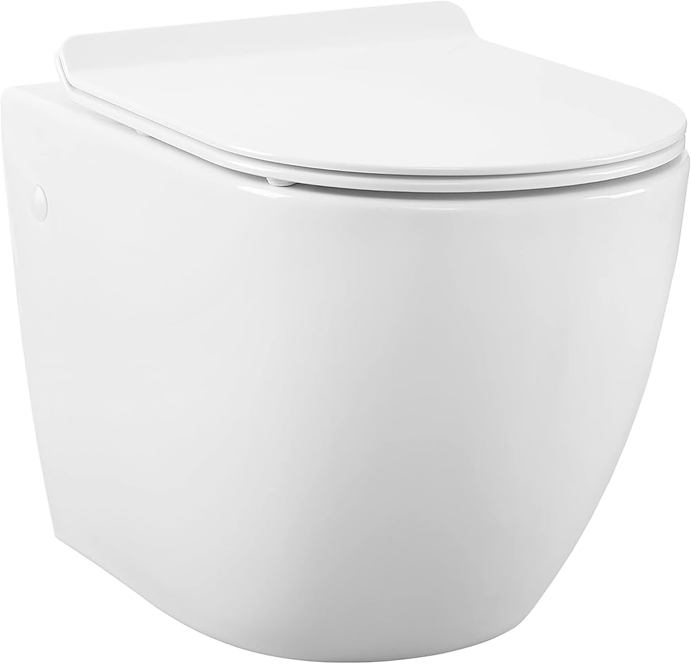 Swiss Madison Well Made Forever SM-WT449 St. Tropez Wall Hung Toilet, Glossy White