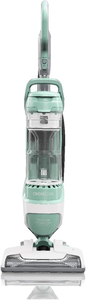 Kenmore DU3017 Friendly Upright Bagless 2-Motor Crossover Max Beltless Vacuum Cleaner with Lift-Away Design, Pet Handi-Mate, Triple HEPA, Height Adjustment, 3 Cleaning Tools, 1.8 Liters, Light Green