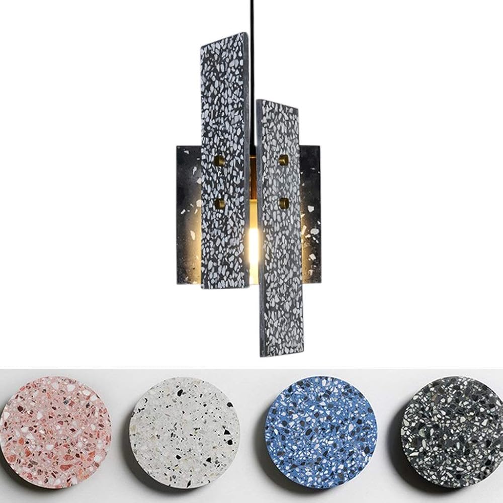 Light Lamp Ceiling E27 Pendant Lighting, Smooth Color Change, Hanging Chandelier Lamp, Hallway Pendant Lights, Adjustable Marble Cement Modeling Light, Bathroom, Living Room Chandelier,Gray