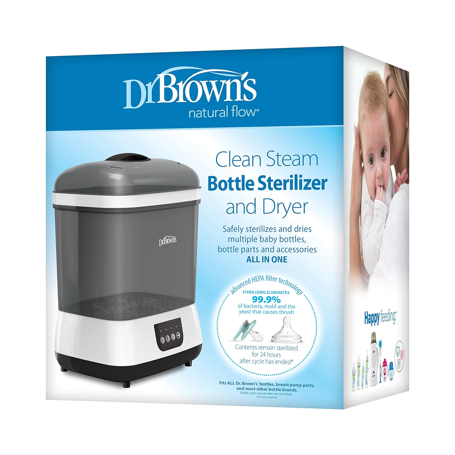 Dr. Brown’s All-in-One Sterilizer and Dryer for Baby Bottles, Parts   Other Newborn Essentials