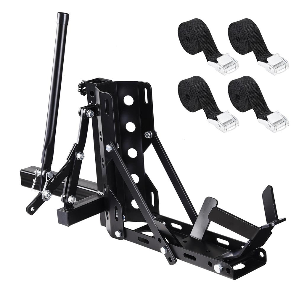 Yescom 800lb Motorcycle Trailer Hitch 2  Tow Receiver Scooter Carrier Steel Hauler Hitch Mount Rack