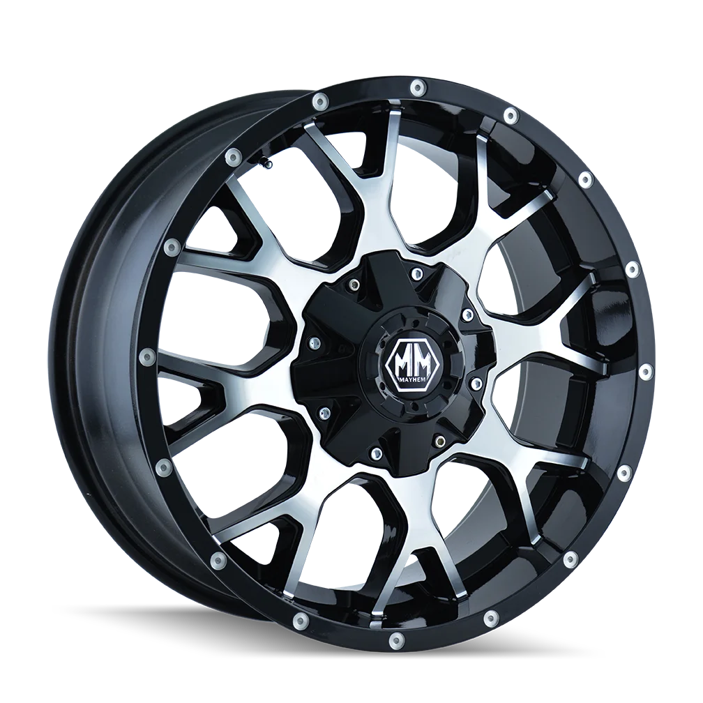 Mayhem Warrior-8015 20X9 5X127/5X139.7 0Et 87Cb Black/Machined Face