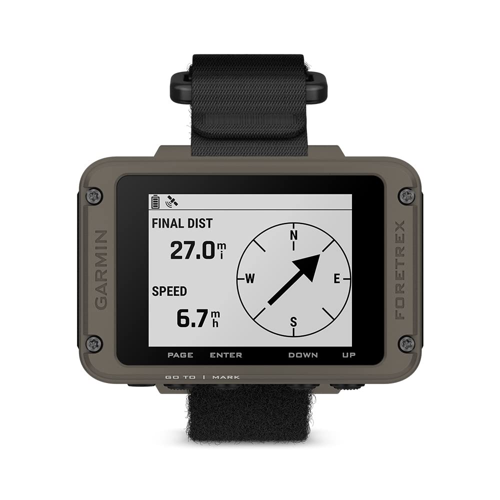 Garmin Foretrex 901 Ballistic Edition, Wrist-Mounted GPS Navigator with Strap, 0