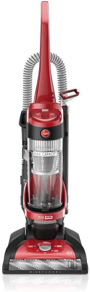 Hoover Windtunnel Max Capacity Upright Vacuum Cleaner with HEPA Media Filtration, UH71100, Red