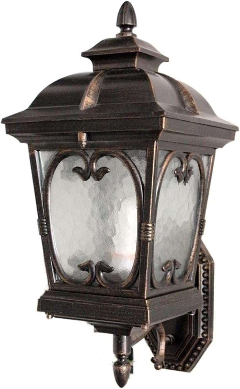 European Waterproof IP54 Crafts Outdoor Wall Lamp Garden Villa Balcony Gate Courtyard Wall Light Vintage Patio Front Door Aluminum E27 Wall Lantern Stylish