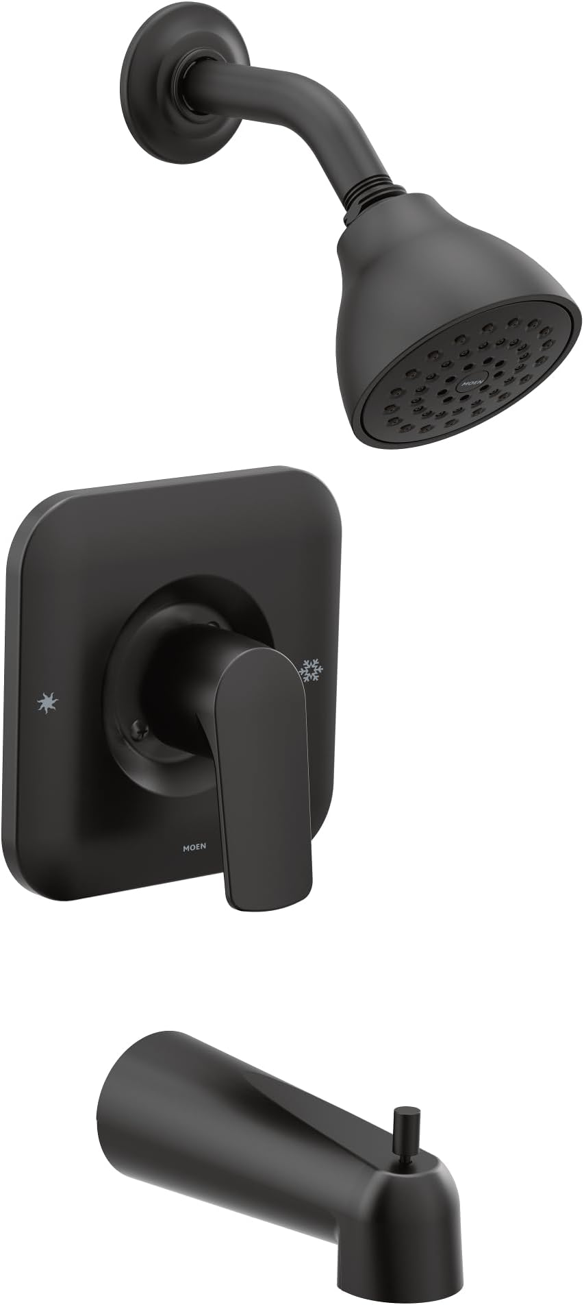 Moen T2813EPBL Rizon Posi-Temp Eco-Performance Tub and Shower Trim, Valve Required, Matte Black