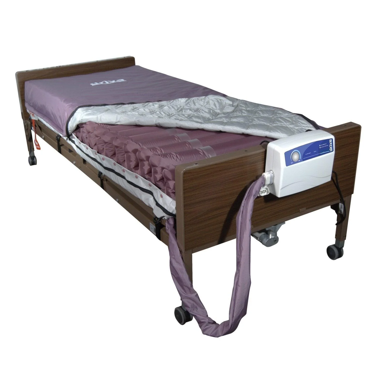Drive Medical Med Aire Low Air Loss Mattress Replacement System with Alternating Pressure