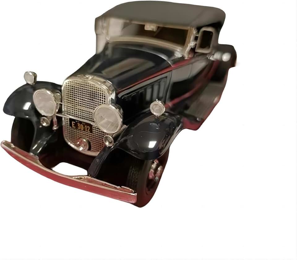 Scale Car Models 1:43 for Cadillac V16 1930 Resin Toys Soft Top Vintage Cars Model Classics Adult Collection Souvenir Pre-Built Model Vehicles