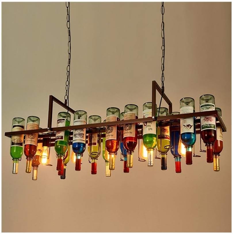 Chandelier E27 Light Source Retro Creative Beer Industry Wrought Iron Glass Bar Chandelier Business Lighting Decorative Retro Chandelier Light