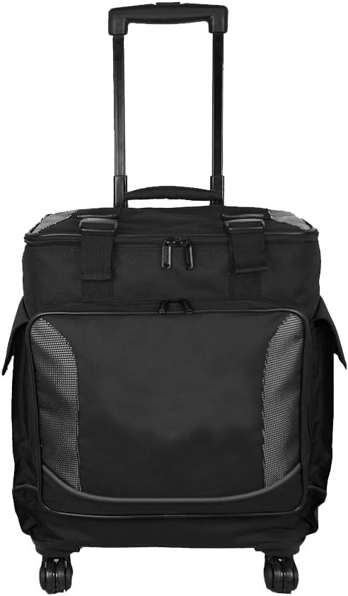 Elevated 12 Bottles Wine Cooler with 4-Spinner Wheels