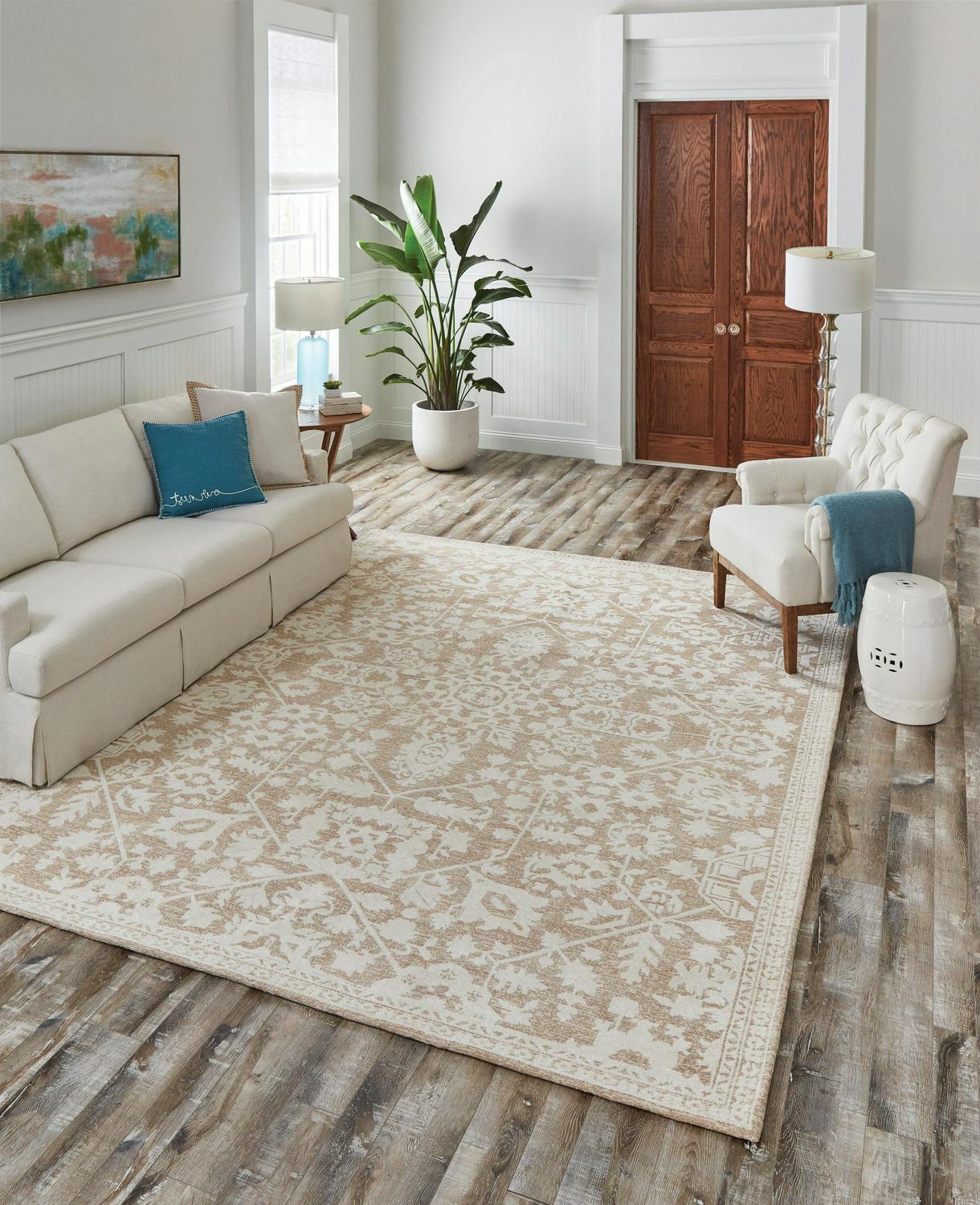 allen + roth 8 X 10 (ft) Prairie Warm Indoor Area Rug