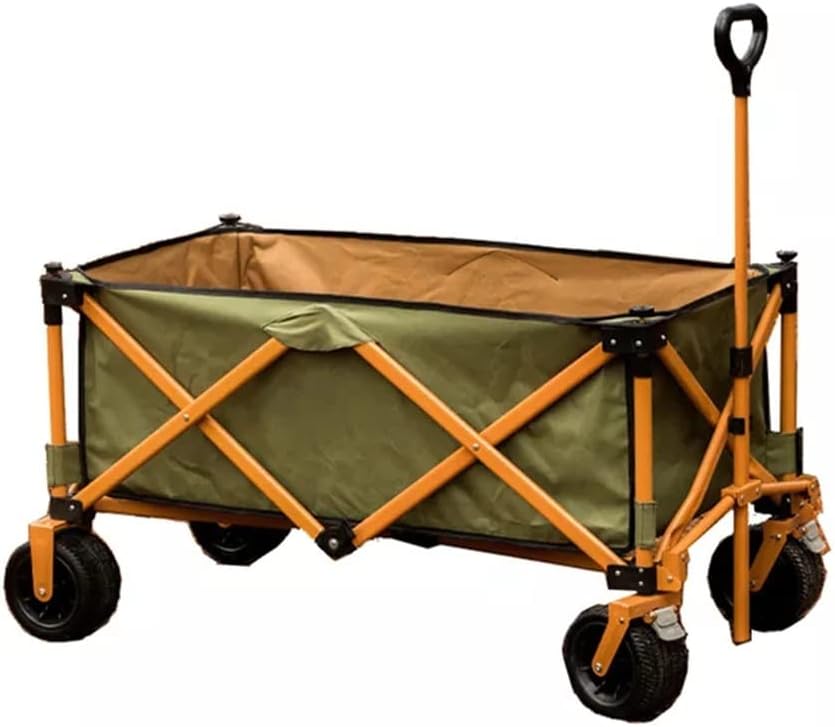 Mountainhiker Foldable Outdoor Utility Cart Foldable Wagon Cart Camp Shopping Picnic Luggage Trolley Mountain Pulley Pull-Cart