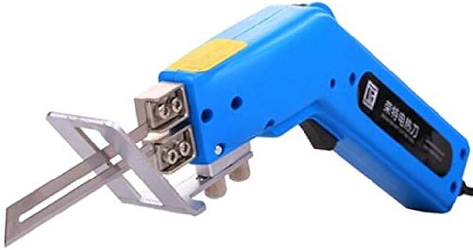 Soldering 220V Electric Hot Knife Foam Cutter Heat Wire Blade Styrofoam Rope Fabric Sponge Cutting +50mm/100mm Straight knife Cutting Tool - (Color: 50mm electric knife)