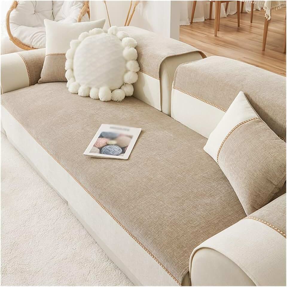 Living Room Sofa Seat Cushion Sofa Cover Towel Cover Cushion Fabric Comfortable Sofa Cushion Four Seasons Universal(90 * 210cm)