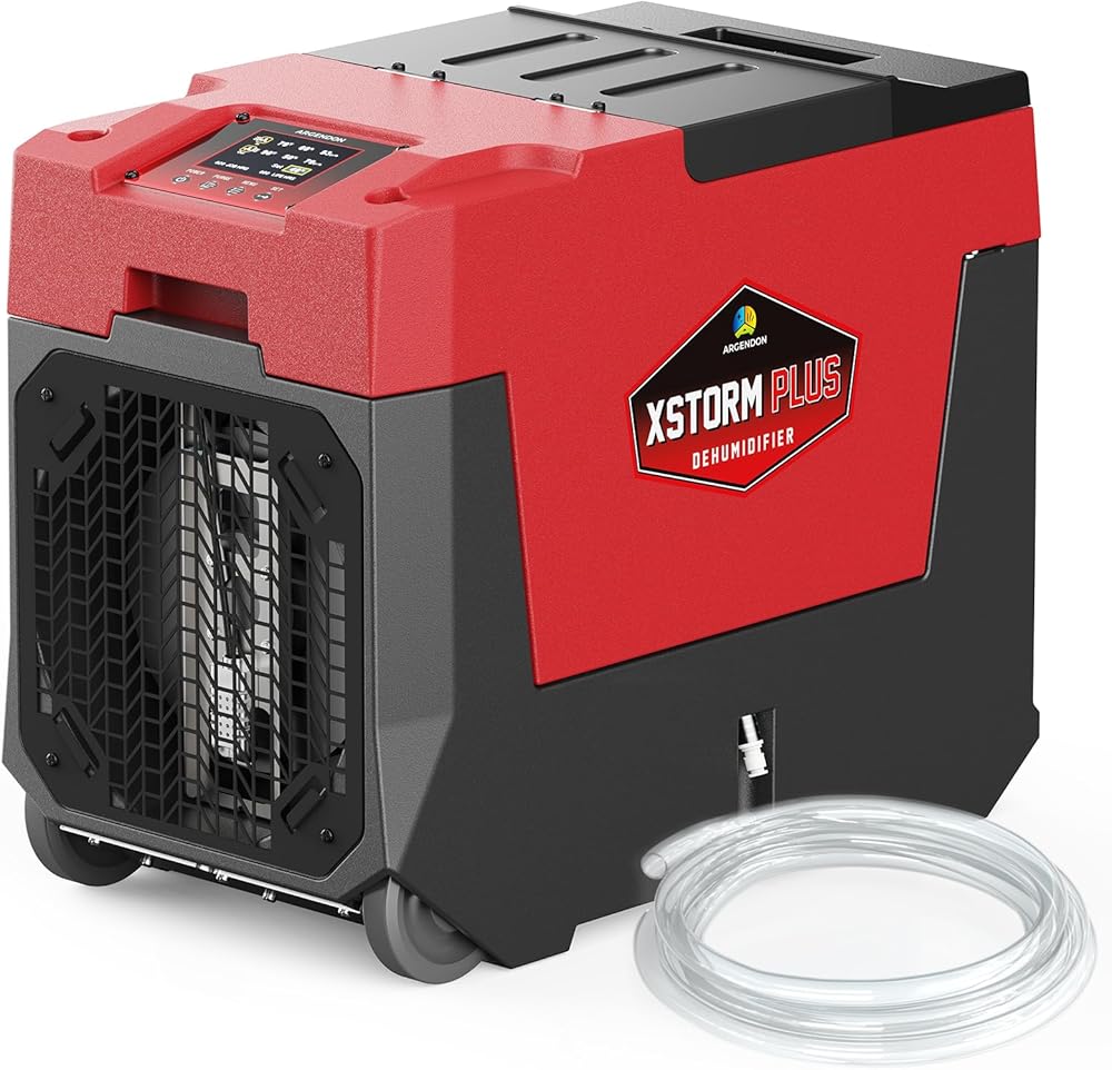 180PPD Commercial Dehumidifier with Pump Whole House Dehumidifier Suit for 2,300 Sq.Ft Space with Drain Hose for Crawl Spaces, Industry Use, Garage, Basements with 5-Year-Warranty