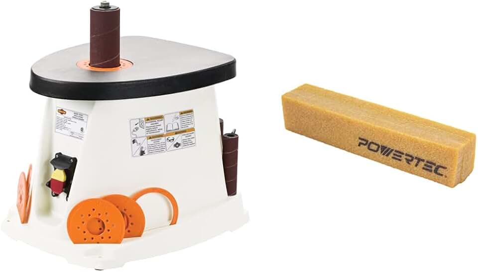 Shop Fox Oscillating Spindle Sander Bundle with Abrasive Cleaning Stick