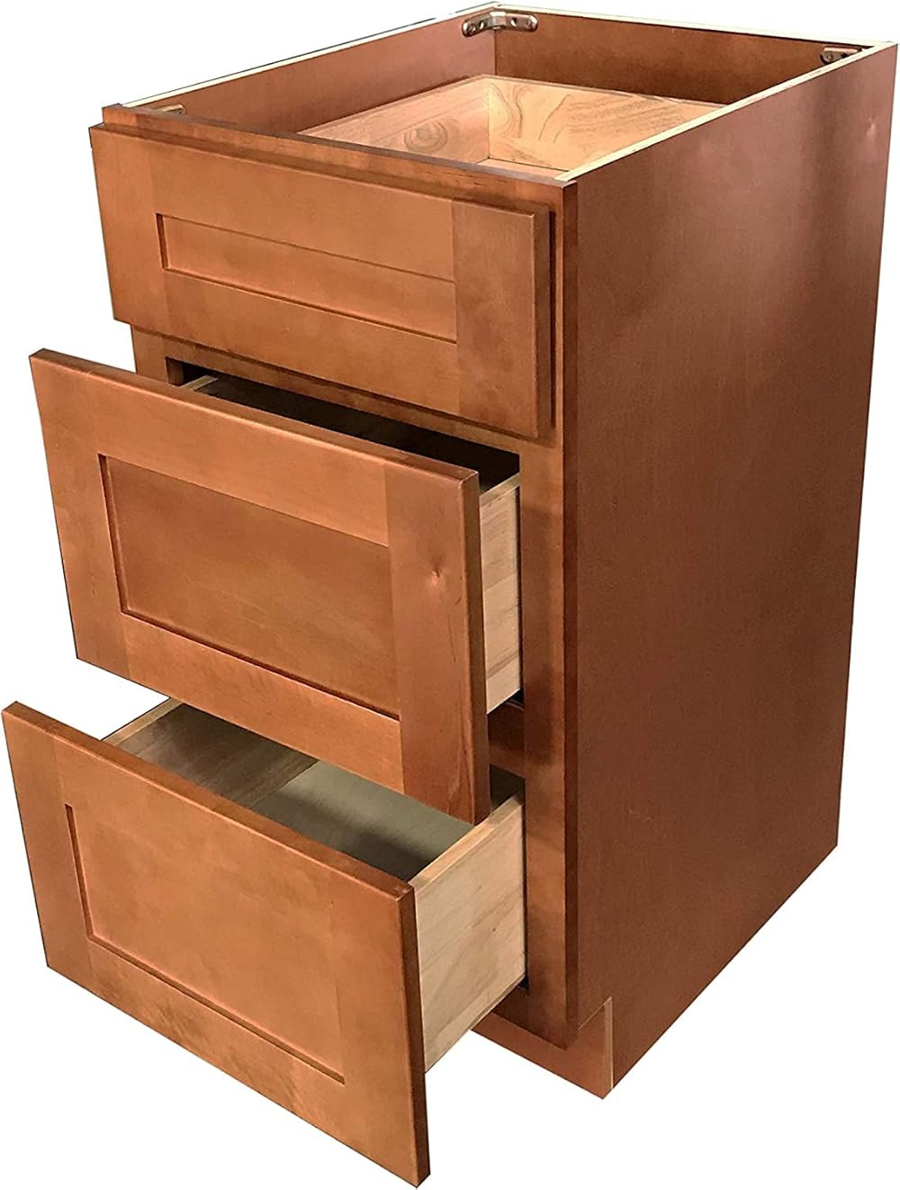 Maple Shaker 3 Drawers Bathroom Vanity Base 12