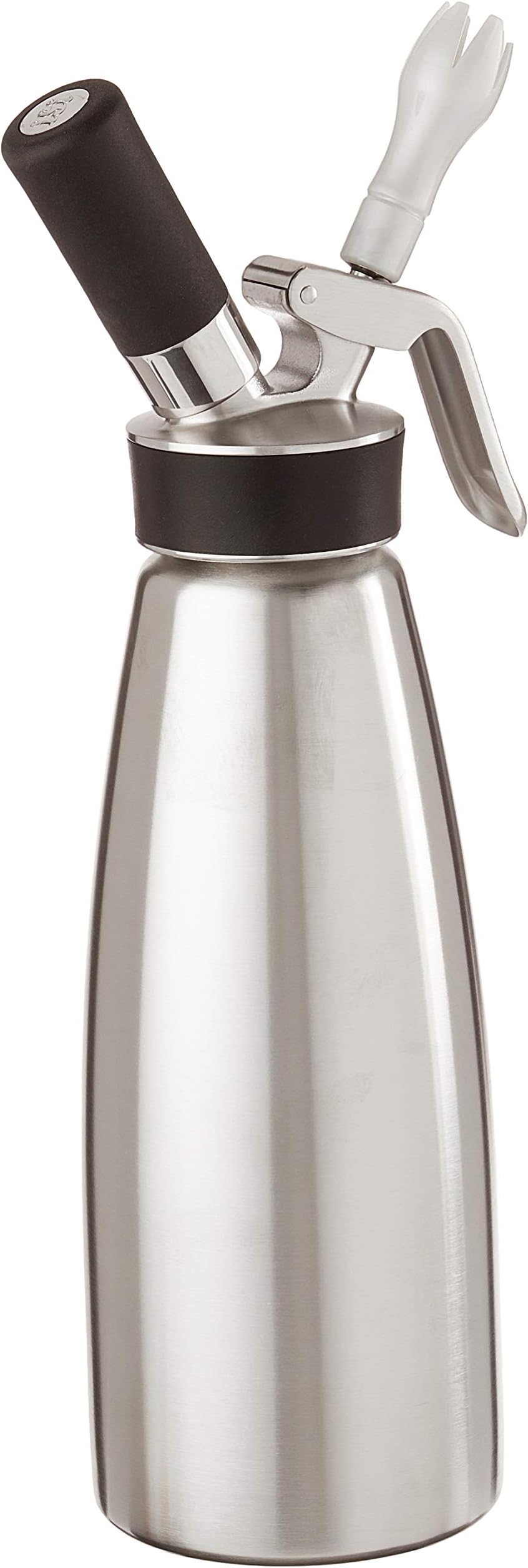 iSi North America Cream Profi Whip Professional Cream Whipper For All Cold Applications, Stainless/Black, 1 Quart