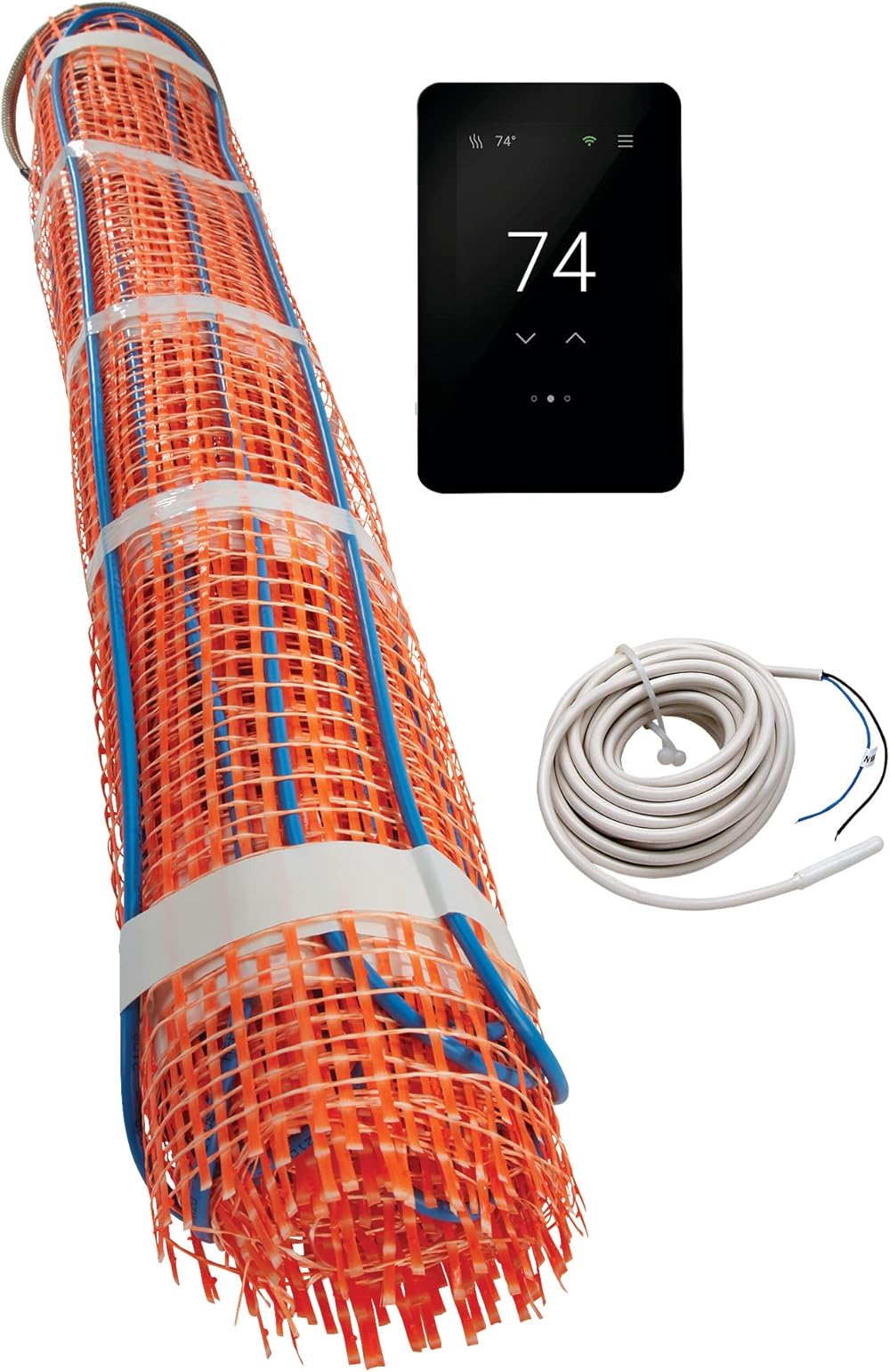 SunTouch TapeMat Electric Under Floor Heating Kit with ConnectPlus Smart Thermostat, 2.0' x 30.0' (60 Sq. Ft.), 120V (12003025-KIT-CPWiFi)