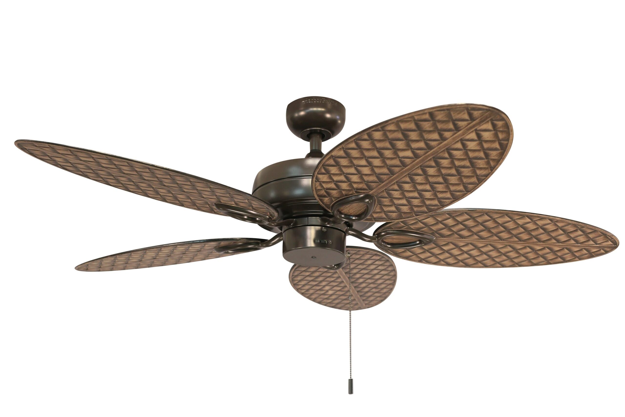 Harbor Breeze Tilghman II 52-in Bronze Indoor/Outdoor Downrod or Flush Mount Ceiling Fan (5-Blade)