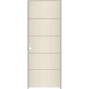 JELD-WEN 30 in. x 80 in. Left-Hand Solid Core Primed Composite Single Prehung Interior Door