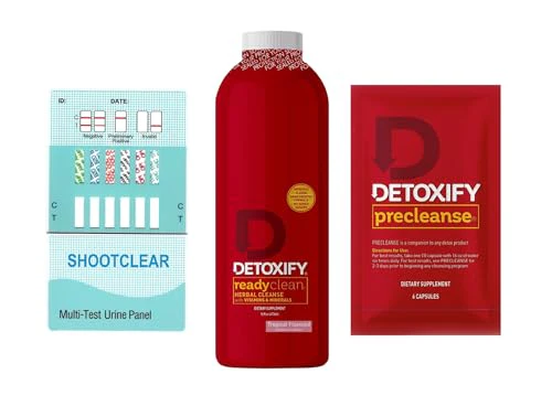 Detoxify® readyclean® Detox Drink, Herbal Precleanse® Pills, 6 Panel Test, Detox and Quick Flush of Your Body-Fast Professional Formulated 1 HR Cleanse