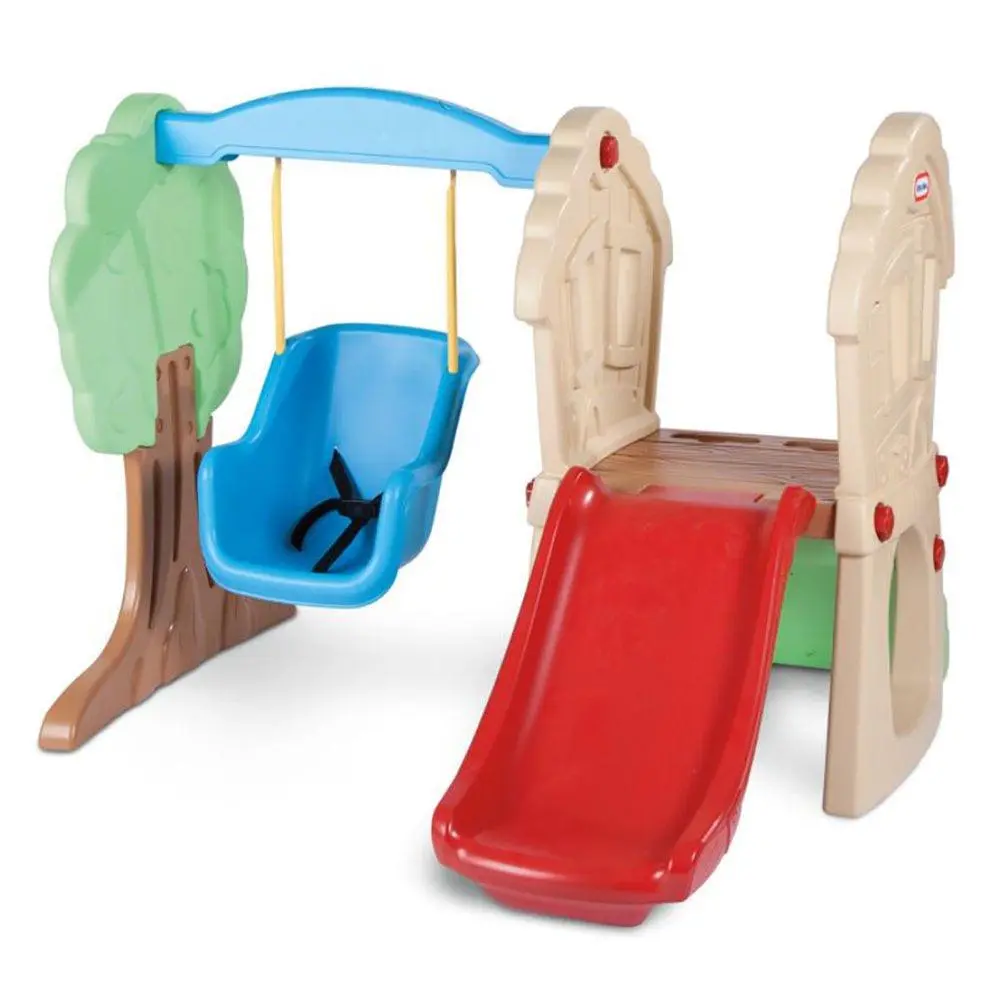 Little Tikes Hide and Seek Climber and Swing – Kids Slide Backyard Play Set