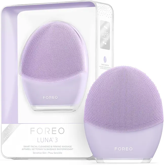 FOREO Luna 3 Facial Cleansing Brush | Anti Aging Face Massager | Enhances Absorption of Facial Skin Care Products | for Clean & Healthy Face Care | Simple & Easy | Waterproof