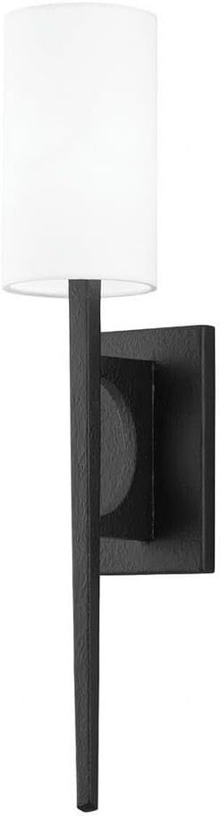 Troy Lighting Wallace - 1 Light Wall Sconce in Contemporary Style-24.5 Inches Tall and 4.75 Inches Wide-Black Finish