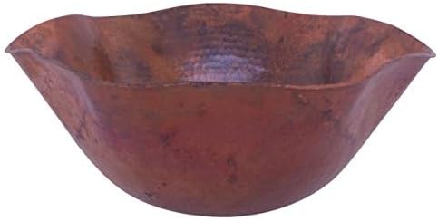 ANDULUSIA Copper Vessel Sink and Oil Rubbed Bronze Strainer Drain