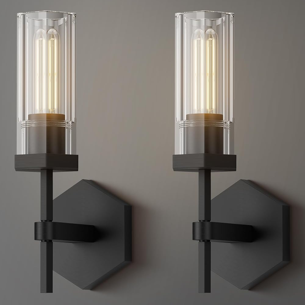 Crystal Wall Sconces Set of Two, 12.5