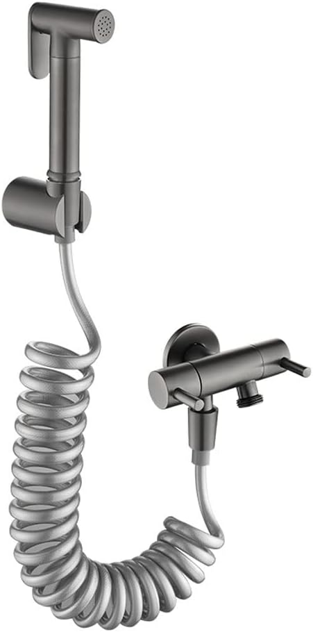 NMZAW-86 Brass Toilet Sprayer Faucet Chrome-Plated Hand-held Wall-Mounted Bathroom Kitchen Faucet Bidet Sprayer with Hose