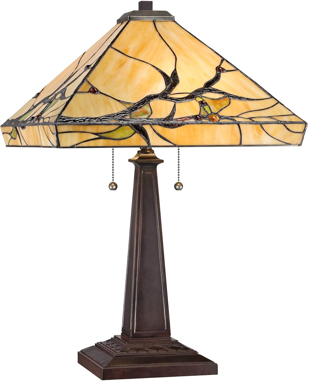 Robert Louis Tiffany Budding Branch Mission Tiffany Style Table Lamp 24