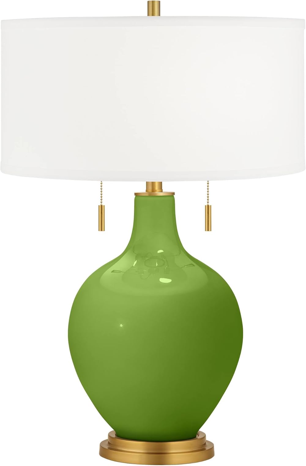 Color + Plus Gecko Toby Brass Accents Table Lamp