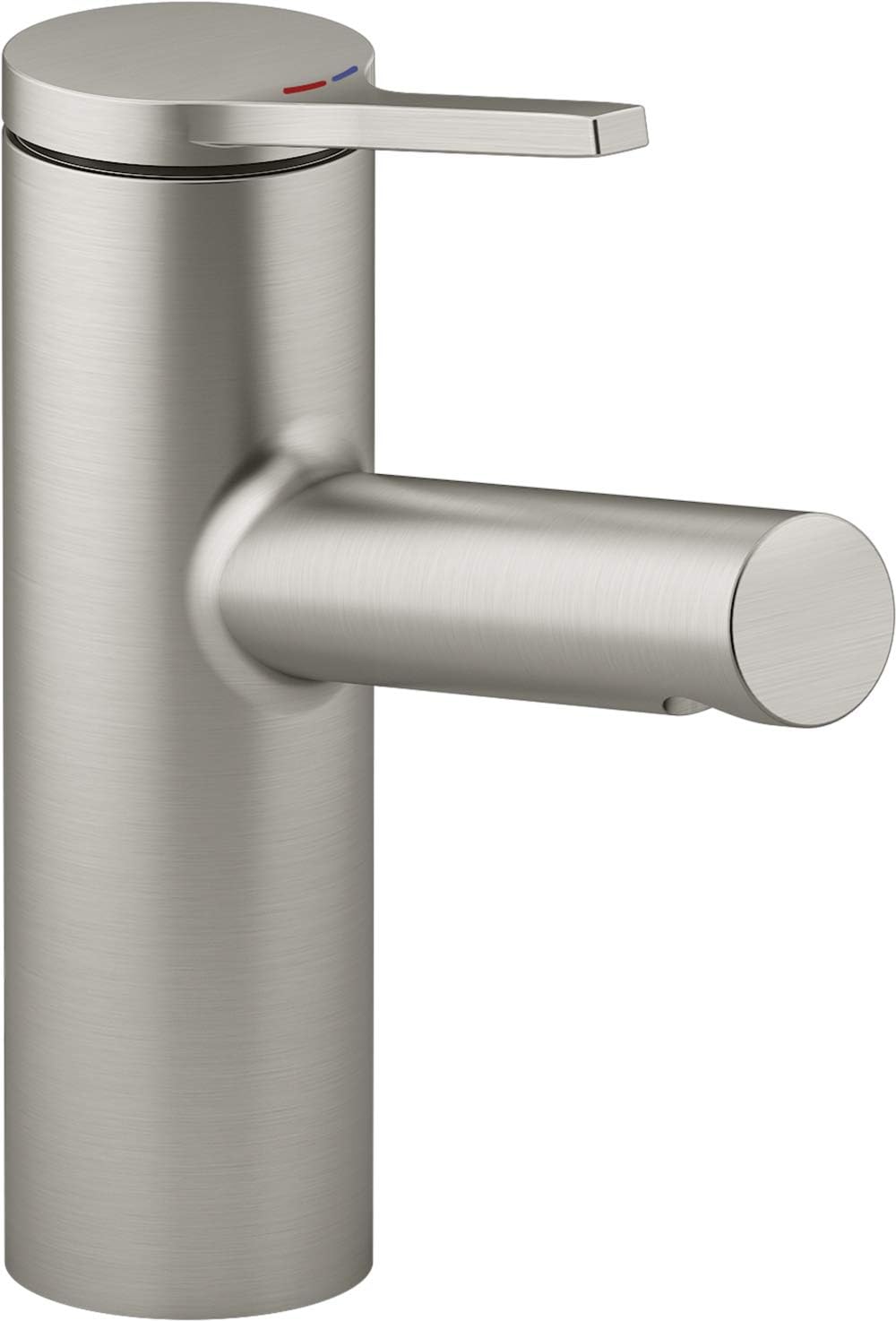 KOHLER 99491-4-BN Elate Single-Handle Bathroom Faucet with Pop-Up Drain Assembly, One Hole Bathroom Sink Faucet, 1.2 gpm, Vibrant Brushed Nickel