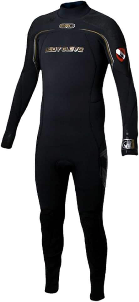 Body Glove Men's EXO 3mm Back-Zip Full Body Wetsuit, Medium