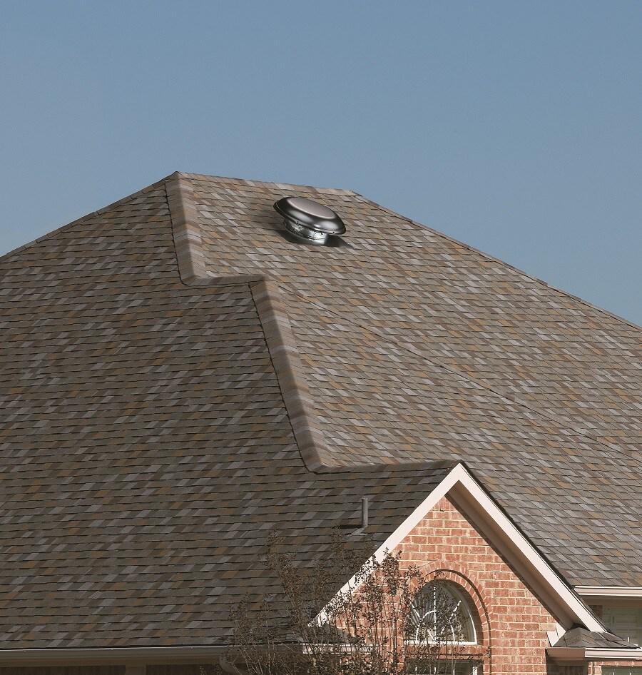 Air Vent 1170-CFM Gray Galvanized Steel Electric Power Roof Vent