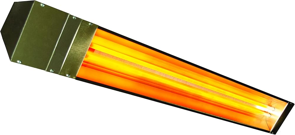TPI Corporation, OCH2-66-208V, Fostoria, OCH2 Quartz Tube Electric Indoor/Outdoor Infrared Heater, 66in lg. Steel, 208 Volts, 6000-Watts Brown 66 x 7.5 x 7 inches