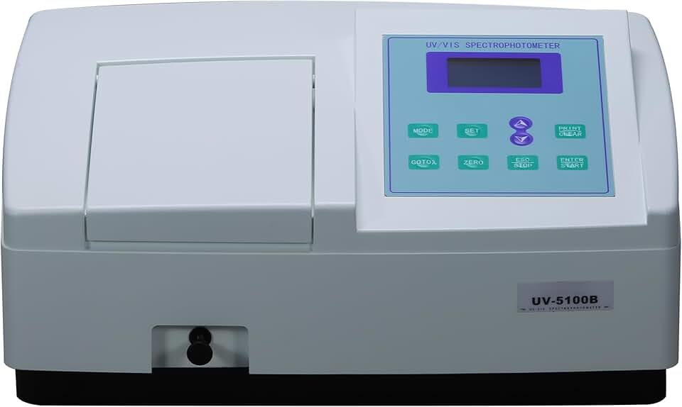 UV-5100BPC UV/VIS Spectrophotometer Ultraviolet Visible Spectrophotometer 190-1000nm Wavelength Range 2nm Bandwidth with PC Scanning Software