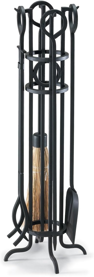 Black Pilgrim Home and Hearth 19004 Arts and Crafts Fireplace Tool Set, 29″, 16 lbs