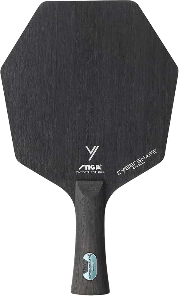 STIGA Cybershape Carbon CWT Table Tennis Blade with Custom Weight Technology I Superior Control, Enhanced Grip for Offensive Play