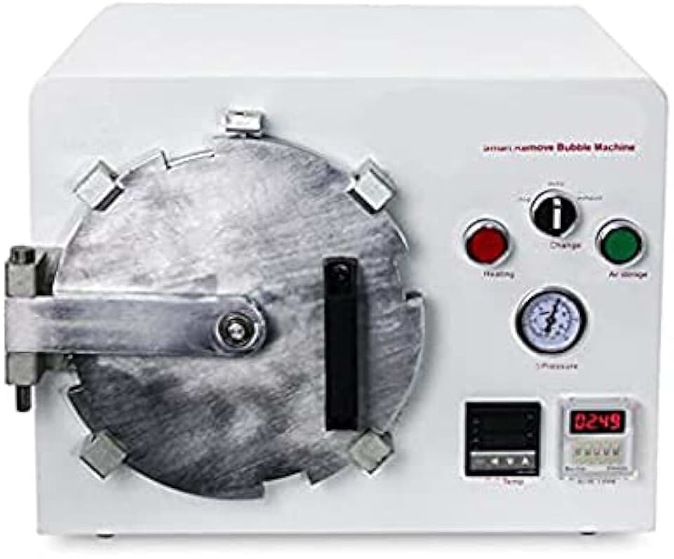 NEWTRY All in One Autoclave Smart OCA LCD Bubble Remove Machine Built-in Air Compressor Frame Laminating Machine for LCD Screen Refurbish (110V)