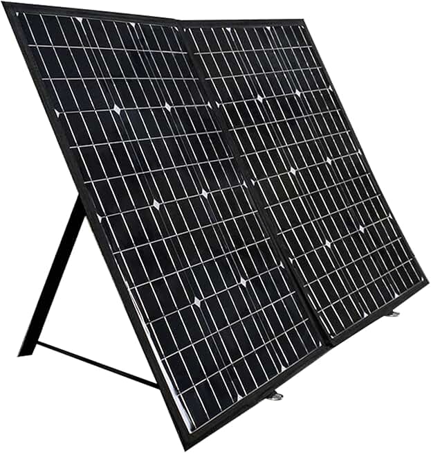 AIZYR Monocrystalline Flexible Solar Panel - 120W 12V Portable Foldable Solar Charger for Camping RV Travel Home Car