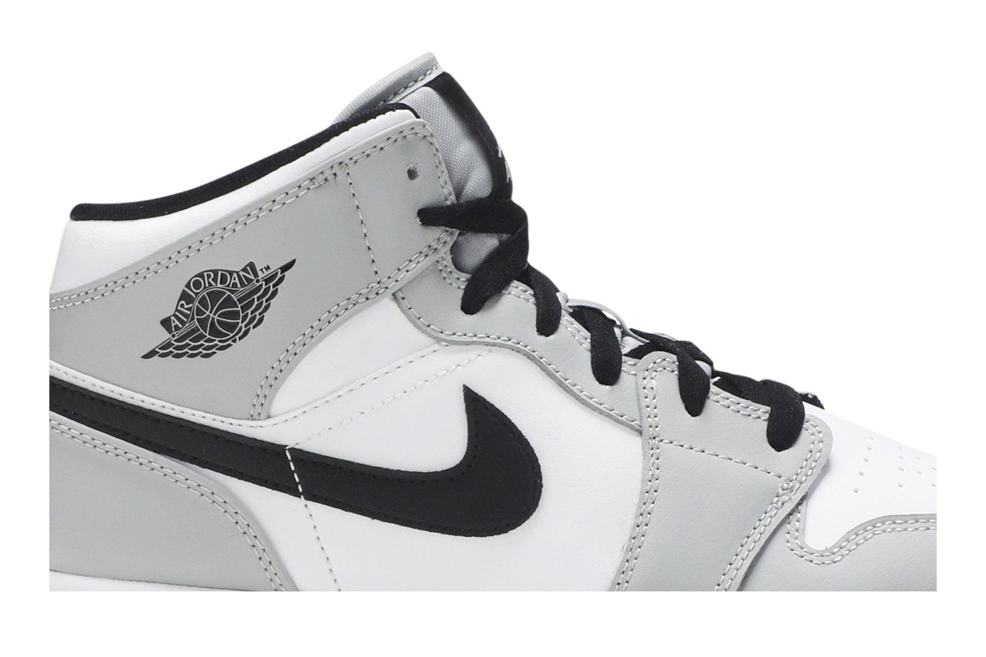 Air Jordan 1 Mid GS 'Light Smoke Grey' 554725-092