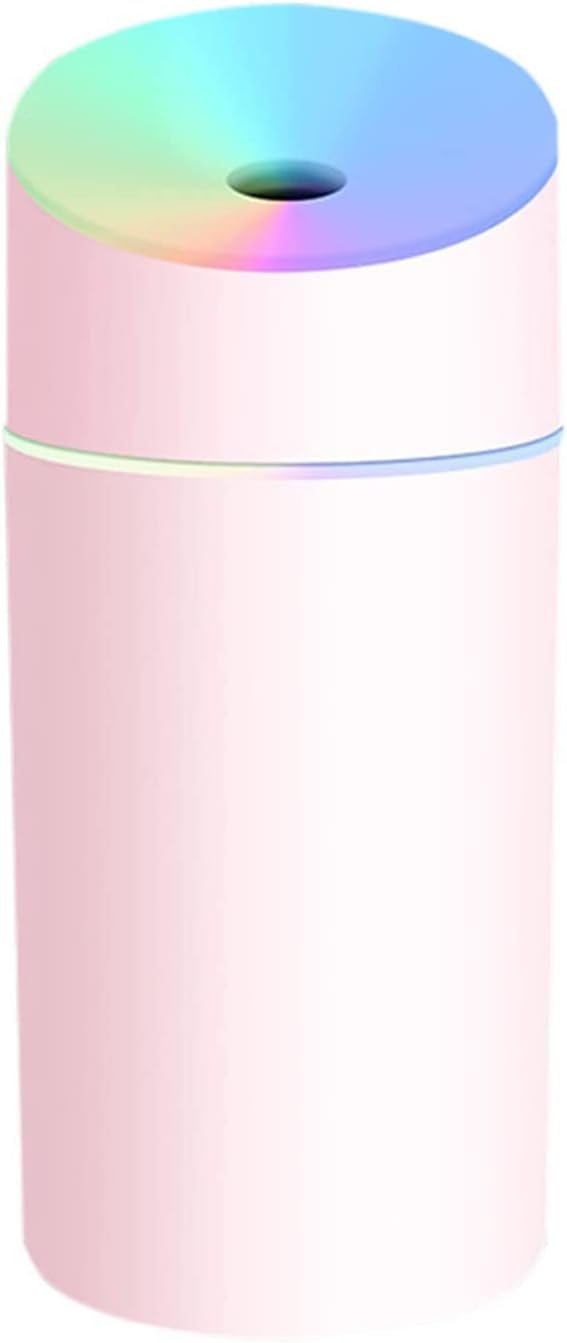 USB Car Humidifier Purifier Small Mini Portable Humidifier Small Appliance Air Atomizer(Color:White Bi8)(Pink Pf0)