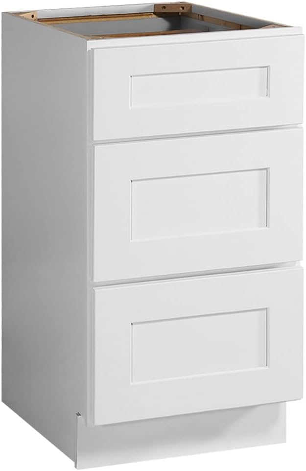 Design House Brookings Kitchen Cabinet Drawer Base, 18 inches x 24 inches, White